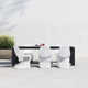 Farrah 118.1'' Rectangular 6 - Person Outdoor Dining Set