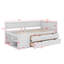 Lit de jour simple avec tiroirs et tablettes-905799274