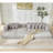 Boneless Oversize Cloud Couch, L-Shape Sofa, Convertible Floor Sleeper Sofa Bed, No Assembly ,Eight Pillows,3-In-1,Side Pocket,Corduroy-360802358-360802359