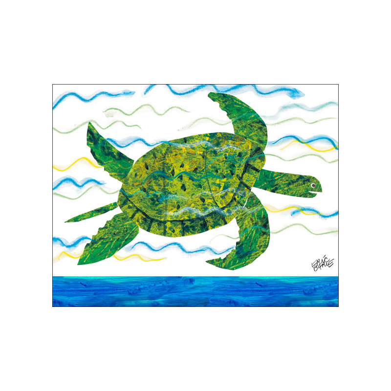 Art sur toile sea tortue par eric carle