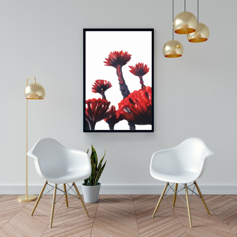 " Red Tropical Flowers "