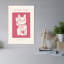 Maneki Neko Lucky Cat Traditional Cat Wall Art Print 1 Piece Wrapped Canvas Wall Art-392663856