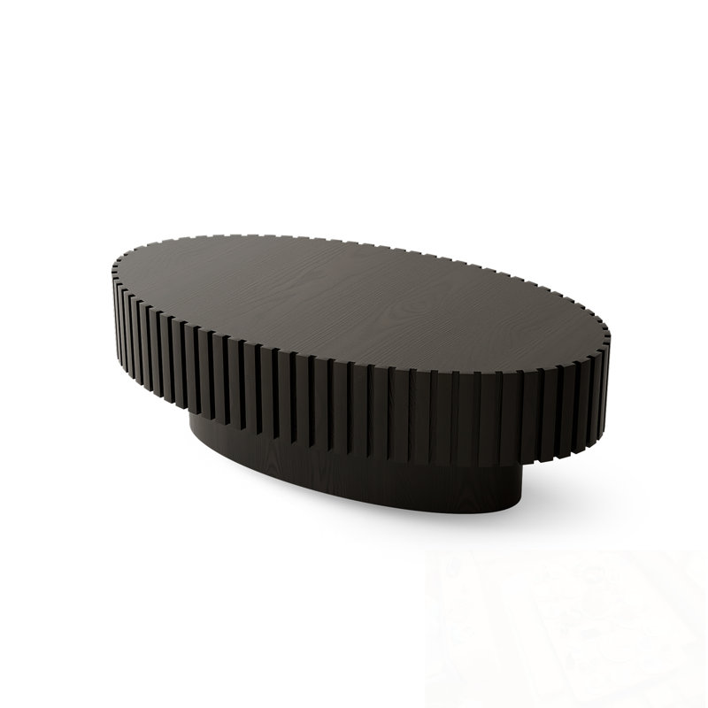 Buendia ovale avec base robuste, Noir
