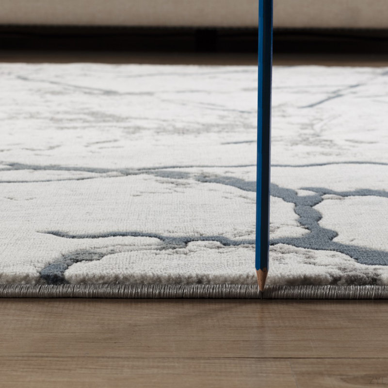 Minimalist Elegant Geometric Area Rug For Modern Home, Runner 2'7" x 9'10"