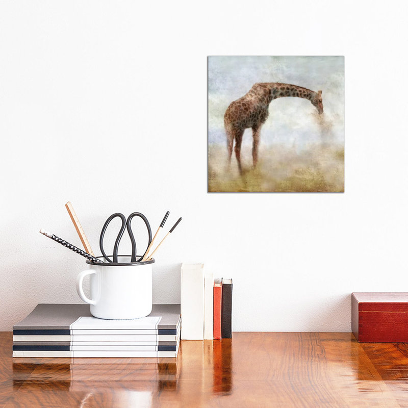 Serengeti Series Giraffe by Katrina Jones - Wrapped Canvas Painting, 30.48 cm H x 30.48 cm W