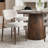 5-Piece Round Dining Set With Pedestal Table And Upholstered Chairs-42673136