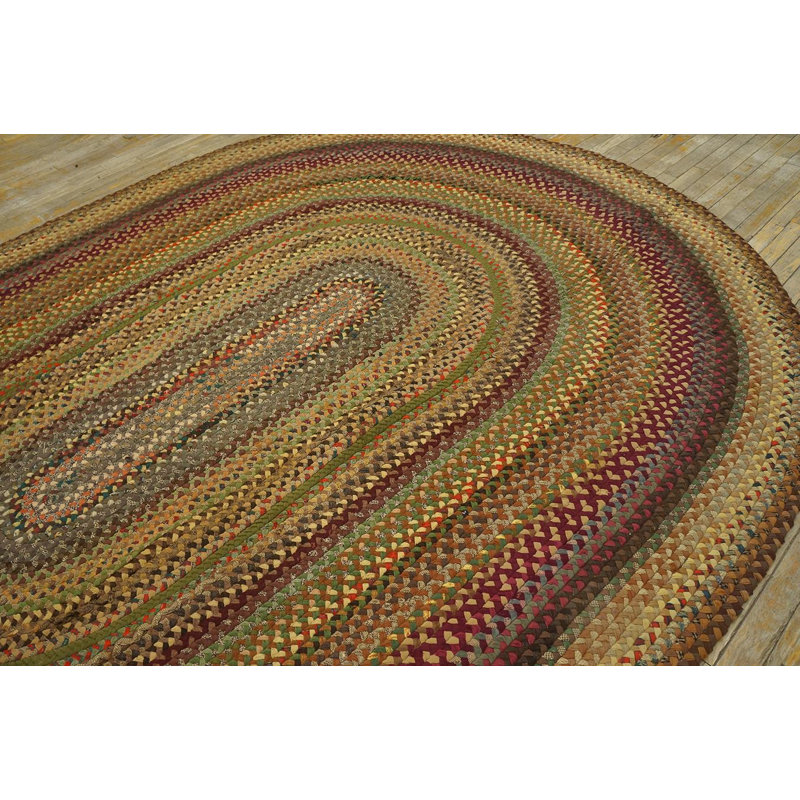 Tapis en laine 7 pi 6 po x 10 pi 8 po multicolore moderniste antique des années 1940