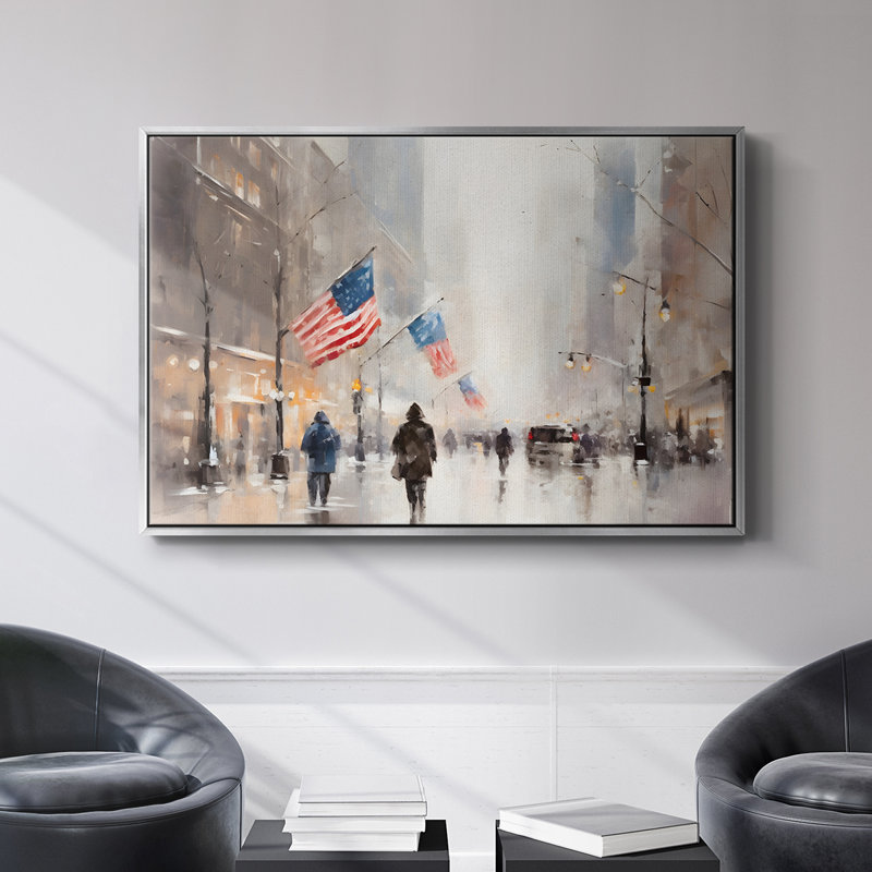 «Vintage Landscape - CCXV III» sur toile, Argent, H 17 po x l 25 po