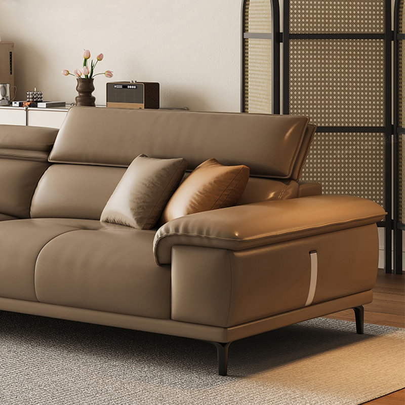 Canapé moderne et simple à lumière droite de luxe, H 33,46 po x l 110,23 po x P 37,4 po