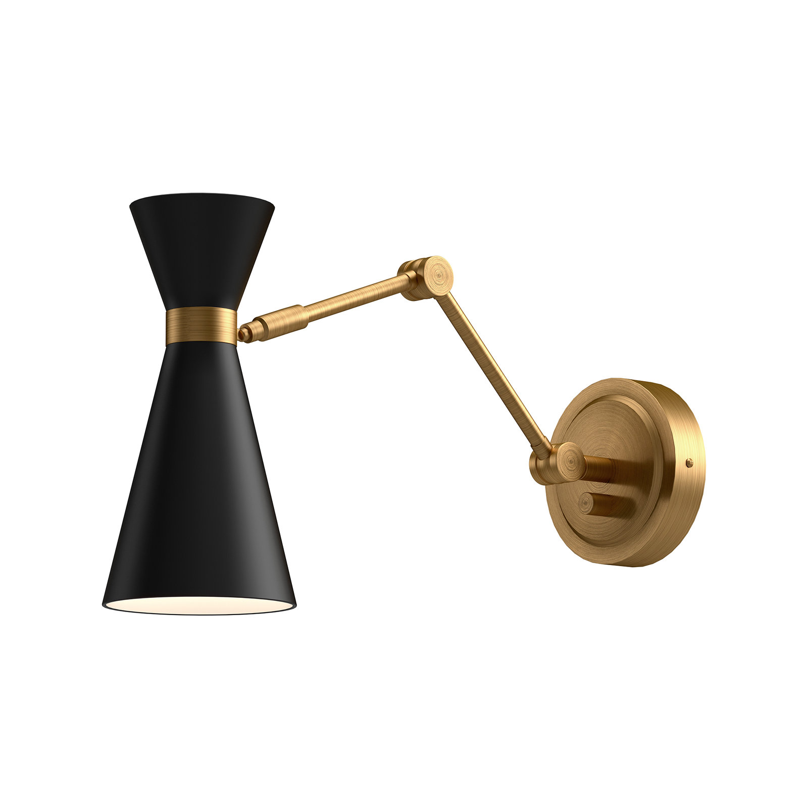 Jorgie Single Dimmable Bath Sconce, Matte Black