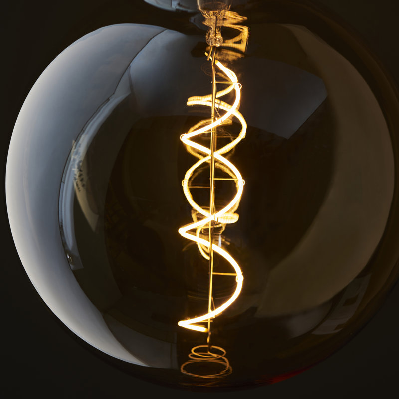 4W E27 ES XL Amber Globe LED Non-Dimmable Bulb - 320lm 2000K Warm White
