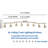 51.2" 8 -Light Track Lighting Kit,Matte Brass Adjustable,GU10 Socket Bulbs
