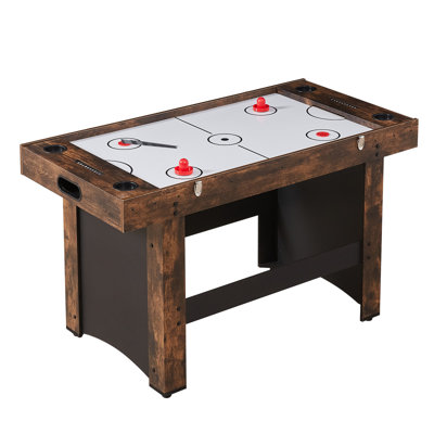 54" Air Hockey Table 3-In-1 Air Powered Combo Table Hockey Ping Pong Foosball