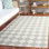 Ebony Hand Tufted Wool Pile Checkered Rug