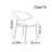 Exquisite Durable Spacious Sponge Dining Chairs