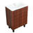 Walnut Oak Modern Free-Standing Bathroom Vanity Set-1534635842