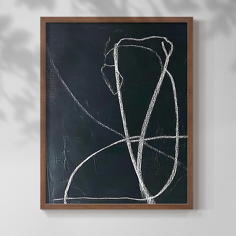 "ABSTRACT Series DCVI" par J Paul, Noyer, H 15 po x l 12 po
