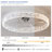 Modern Acrylic Ceiling Fan Light With Remote Control, Dimmable LED Chandelier, 6-Speed Adjustable, Quiet Motor, Flush Mount Design For Living Room, Bedroom, Dining Room