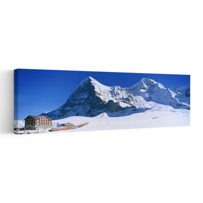 Eiger Monch, Kleine Scheidegg, Suisse, paysage contemporain abstrait, art mural de montagne