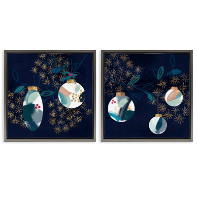 "Abstract Ornaments on Tree", ensemble de 2 toiles par Jennifer Paxton Parker