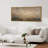 Horizon Atmospheric Landscape with Earthy Tones - Large Framed Canvas Master Bedroom Wall Art Print-1371394268-1371394270