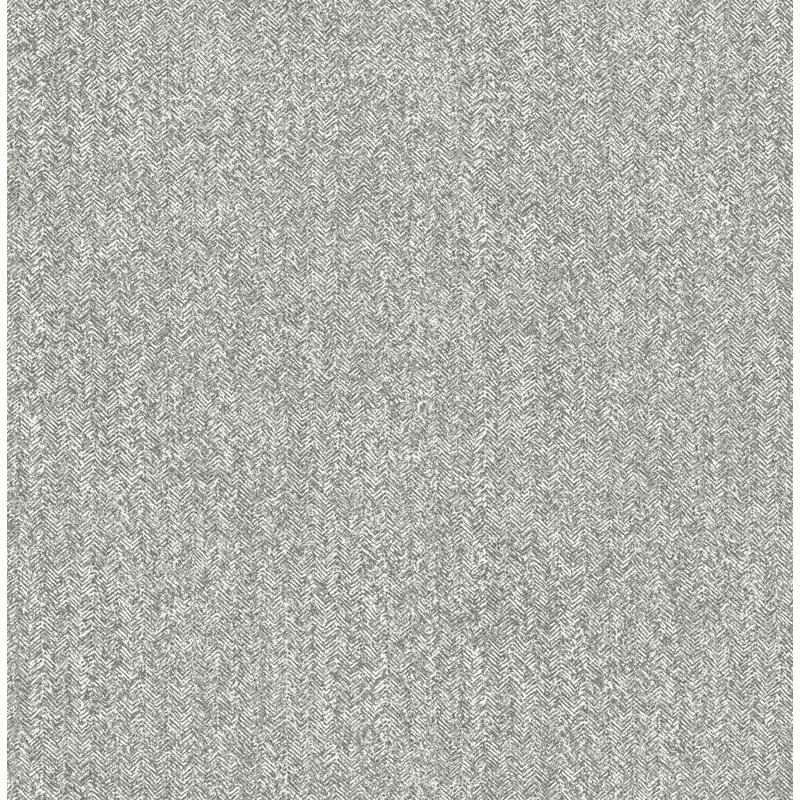 Chevron Wallpaper Roll, Dark Gray