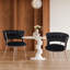 Fauteuil d'appoint en velours-1465119032