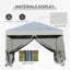 Pavillon de jardin portatif 10 'X 10'
