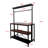 Versatile 3 Tier Kitchen Island Table With Storage, Microwave Stand, And Bakers Rack For Efficient Space Utilization