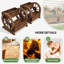 Jardinière en bois pour jardin 2 pièces