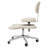 Height-Adjustable Cross Legged Office Chair With Wheels-273691503