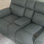 Causeuse inclinable électrique double avec console en saphir-1967134595
