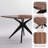 45.3" W 4-Person Square Solid and Manufactured Wood Dining Table with Metal Legs-1076351915-1097929317