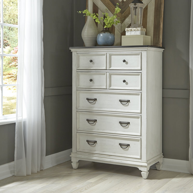 Colburn King Panel Bed w/ Dresser & Mirror, Chest, Nightstand Bedroom Set, 5 Pcs: Bed, Nightstand, 2 Dressers, Mirror, King