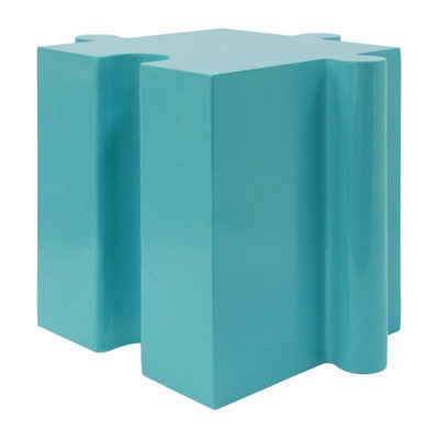 Artistic Modular Side Table with Durable MGO Construction