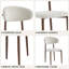 Ensemble de 2 chaises de salle à manger rembourrées avec pieds en métal-861201322
