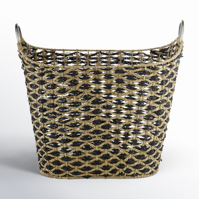 Seagrass Handmade Decorative and Functional Storage Basket with Handles