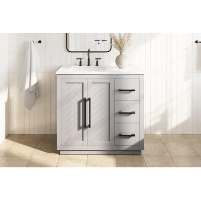 Meuble-lavabo simple 36 po