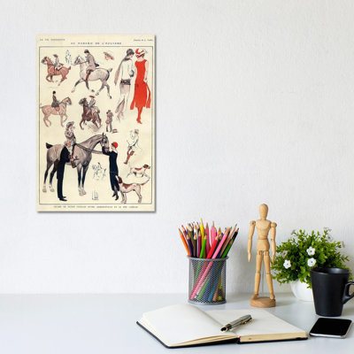 1920 La Vie Parisienne Magazine Plate by Louis Vallet - Gallery-Wrapped Canvas Giclée on Canvas
