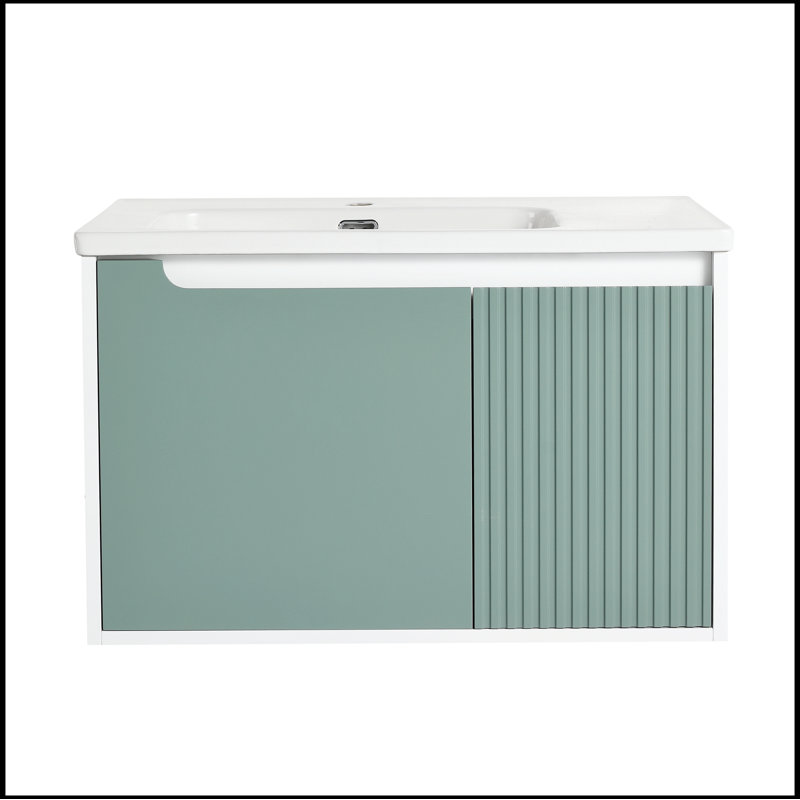 Reutter 35.60'' Single Bathroom Vanity with Ceramic Top