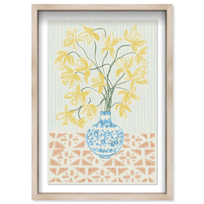 Yellow Iris Summer Print by Oliver Gal
