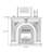 Nut-Brown Solid Wood Electric Fireplace