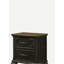 1pc Table de chevet 2 tiroirs Traditional