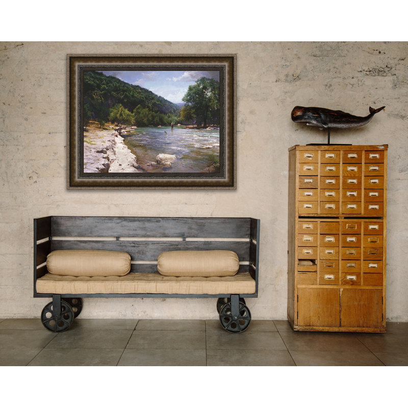 « river danse », reproduction de photo sur toile tendue encadrée