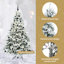 Artificial Christmas Tree with 300 LEDs Green PE and PVC-581627547-581627552