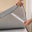 Surmatelas en mousse viscoélastique gélifiée 3 pouces, surmatelas ventilé à haute densité pour les maux de dos, surmatelas avec housse souple amovible, certifié Certipur-Us, gris-710119557