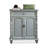Gray Solid Wood Shoe Storage Bench