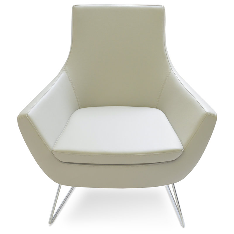 Lakewood Upholstered Accent Chair, Light Gray