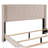Velvet Upholstered Platform Bed, Box Spring Needed