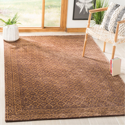 Bendon Hand-Knotted Tibetan Silk and Wool Rug